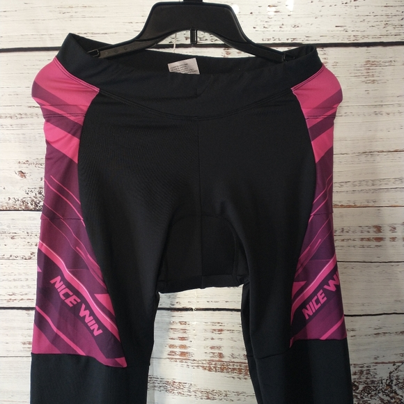 Nice Win Padded Thermal Fleece Cycling Leggings size L.    J - Picture 2 of 12